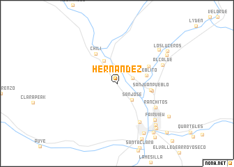 map of Hernandez