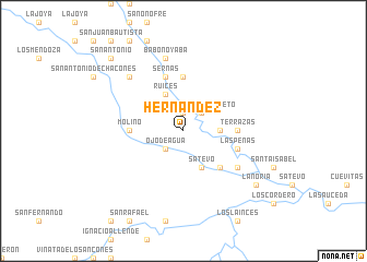 map of Hernández