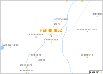 map of Hernández