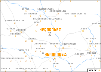 map of Hernández