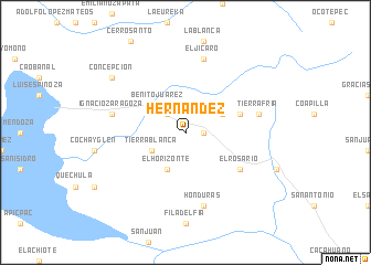 map of Hernández