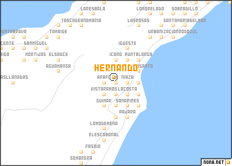 map of Hernando