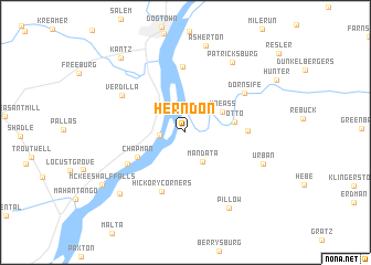 map of Herndon