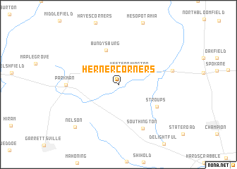 map of Herner Corners