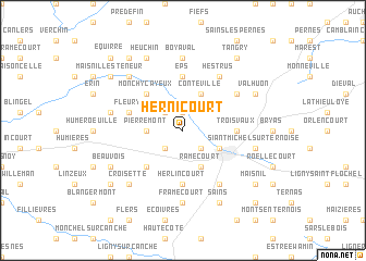 map of Hernicourt