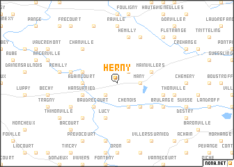 map of Herny