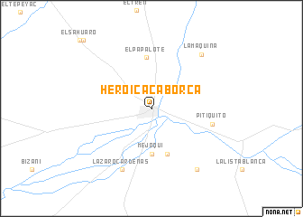 map of Heroica Caborca