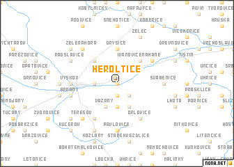 map of Heroltice