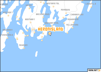 map of Heron Island