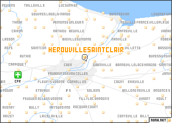 map of Hérouville-Saint-Clair