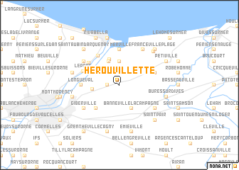 map of Hérouvillette