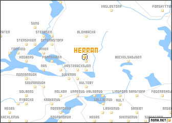 map of Herrån
