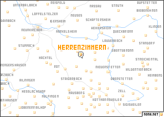 map of Herrenzimmern