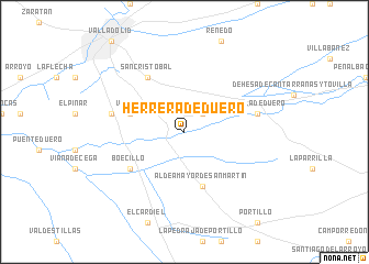 map of Herrera de Duero