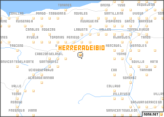 map of Herrera de Ibio