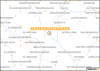 map of Herrera de Pisuerga