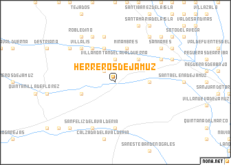 map of Herreros de Jamuz