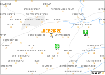 map of Herriard