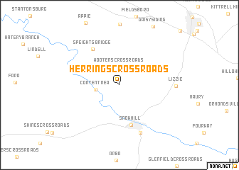 map of Herrings Crossroads