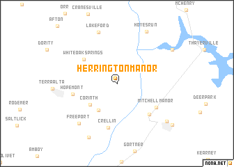 map of Herrington Manor