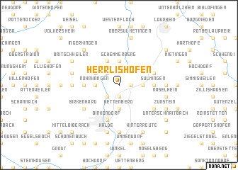 map of Herrlishöfen