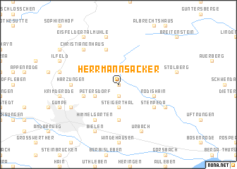 map of Herrmannsacker