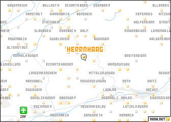 map of Herrnhaag