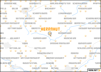 map of Herrnhut