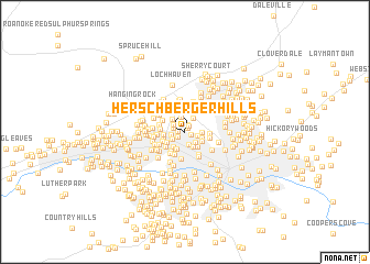 map of Herschberger Hills
