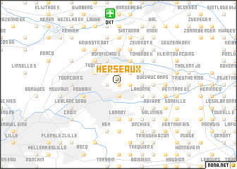 map of Herseaux