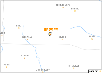 map of Hersey