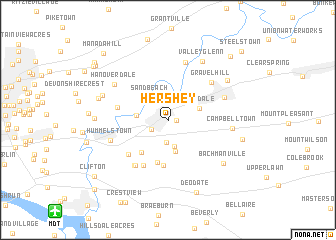 map of Hershey