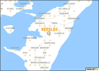 map of Herslev