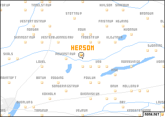 map of Hersom