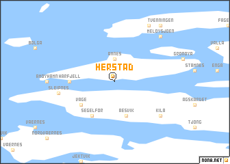 map of Herstad