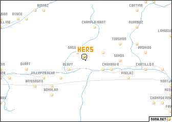 map of Hers