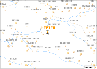 map of Herteh