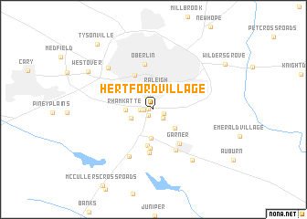 map of Hertford Village