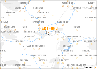 map of Hertford