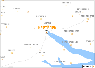 map of Hertford