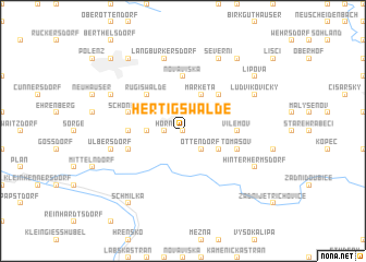 map of Hertigswalde