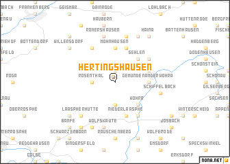 map of Hertingshausen