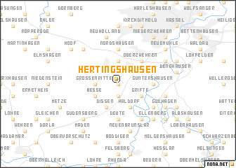 map of Hertingshausen