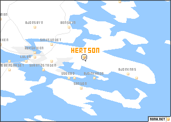 map of Hertsön