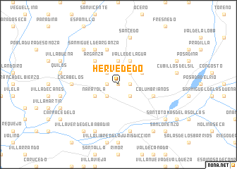 map of Hervededo