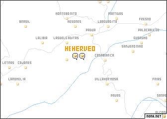 map of Herveo