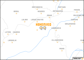 map of Herveo