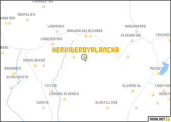 map of Hervidero y Plancha