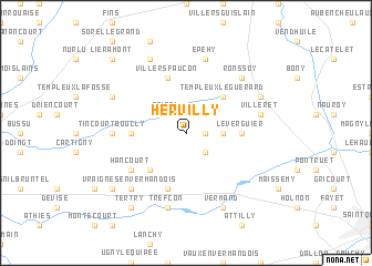 map of Hervilly