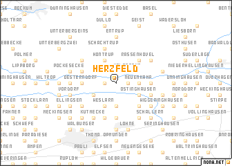 map of Herzfeld